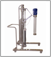 Homogenizer for 300L cap with Pneumatic Lifting stand